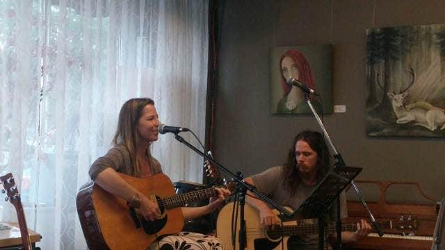 Open mic at the Carrot Cafe