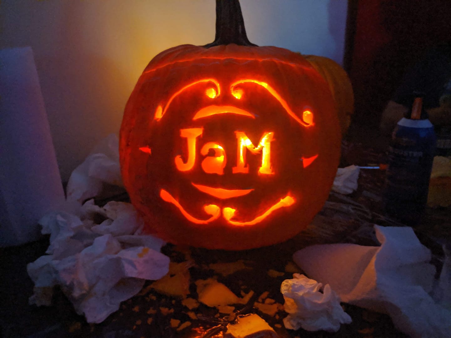 Carved JaM Pumpkin
